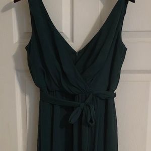 David's Bridal Bridesmaid Dress Juniper Green